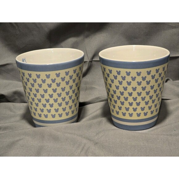 Set Of 2 Chef Mickey Mugs Pale Yellow & Blue - Picture 5 of 10